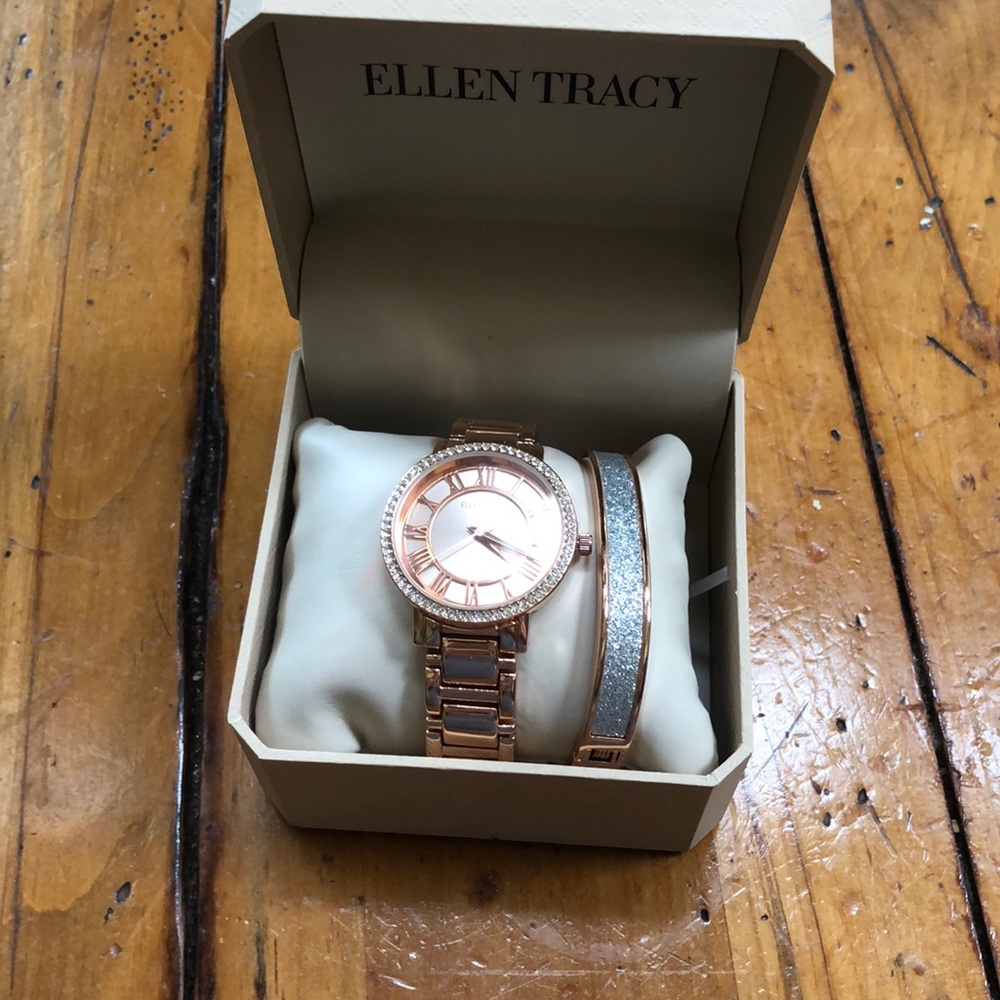 Ellen Tracy watch and bracket
